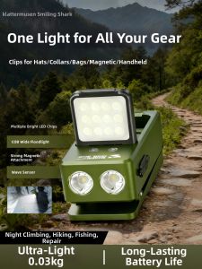 SMILING SHARK | Portable Clamp Light High Luminosity Outdoor 2026 New Version