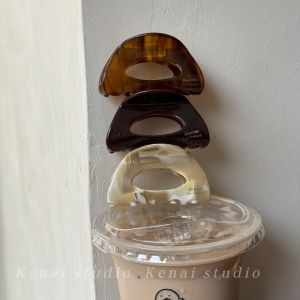 Medium Size Acetate Hair Claw French Style Fashion Accessories Hair Accessories Shark Clamp High Ponytail Holder for Little Hair