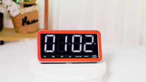 7.8 Large Digital Timer LCD Magnetic 99H Countdown Stopwatch 3-level Dimming Rechargeable Kitchen Reminder for Cooking
