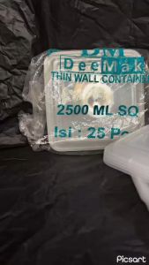 Kotak Makan Plastik Jumbo 2500ml THINWALL DM: Pilihan Terbaik untuk Acara Massal