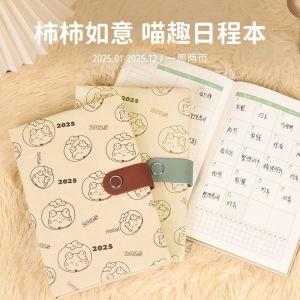 2025 Year Agenda Planner Organizer A5 monthly Weekly Plan Office Diary Notebook Schedule Notepad Student Journal