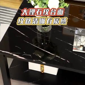 LALA Coffee Table living room coffee table living room table Marble Pattern living room tea table Side Table modern sofa corner table Meja Kopi 客厅茶几