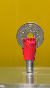 เหรียญ 5 สตางค์รูแท้ ปี พ.ศ.2457 เนื้อนิเกิล สภาพผ่านการใช้งาน