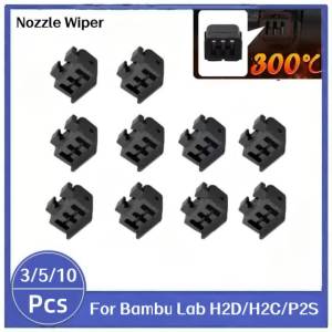 Bàn Chải Silicon Vòi Phun Khăn Lau Cho Bambu Lab H2D/H2C/P2S Chất Lượng Cao Hotend Dụng Cụ Vệ Sinh 3D Máy In Phần Phụ Kiện