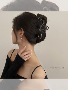 Large Size Shark Clamp Hair Accessories Womens Stylish Butterfly Knot Hairpins Fashionable Hairgrips Korean Style Hair Accessories