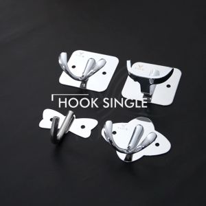 VONE Gantungan Baju Handuk Rak Hanger Mandi Dinding Stainless Satuan 2 Kait
