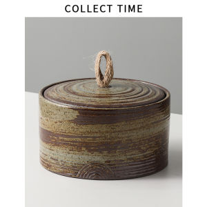 Thùng Rác Bàn Tròn Bằng Gốm Sứ Phong Cách Nhật Bản Cổ Điển Thùng Rác Bàn Trà Phòng Khách Thùng Rác Bàn Ăn Thùng Rác Đựng Đồ Dùng Gia Dụng