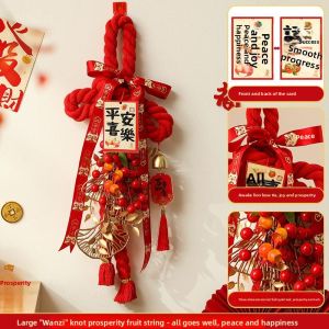 MONLEYTA | New 2025 Decoration Lucky Peach Decorative Tassel Hanging Ornament For Housewarming Celebration Festive Atmosphere Arrangement