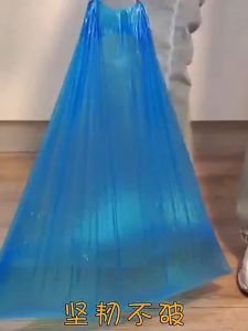 Automatic Closing Tie On Garbage Bag Bags With Rope Easy Pull 45cmx50cm DRAWSTRING Cleaning Trash Bags Dustbin (15pcs per Roll)