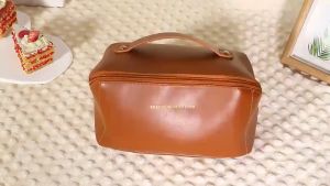 MAANGE กระเป๋าเครื่องสําอาง กระเป๋าออแกไนเซอร์ หนัง PU กันน้ํา จุของได้เยอะ แบบพกพา