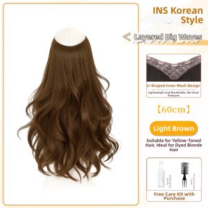 TIANZHEN | Invisible Natural Long Wavy Hairpiece Volumizing Clip In