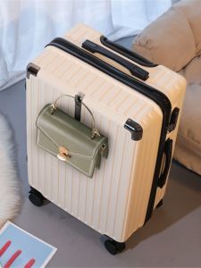 New 2024 Fashionable Luggage Bag Password Travel Suitcase Silent Small 20 Net Red Womens Bag with Lock And Four-Way Wheels
