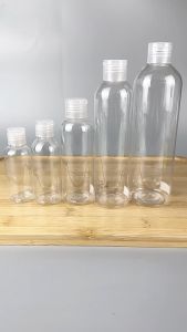 Glasspak 50ml Clear PET Material Bottle With Flip Top Lid Soft Bottle Travel Size Liquid Container Refillable Liquid Storage Bottle