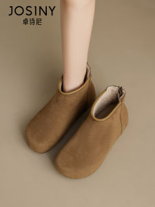 Josiny | Thick Fur Insulated Heeled Snow Boots for Women