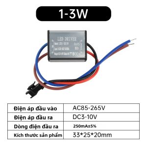 Bộ Nguồn LED Chống Nước IP68 1-24W Vỏ Nhôm Dùng Cho Chiếu Sáng Ngoài Trời Điện Áp Đa Năng AC85-265V