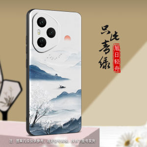 เคสโทรศัพท์ซิลิโคนป้องกันแบบมีเอกลักษณ์เฉพาะตัวสำหรับ Honor 400 pro ดีไซน์ลายภูเขาและน้ำ ป้องกันการตกหล่น