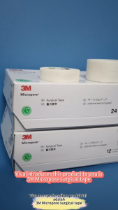 [No Dispenser][1530] 3M Micropore Surgical Tape Plaster Pita Luka Medical First Aid Refill 1535 microprore