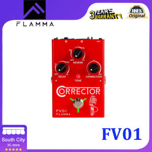 FLAMMA FV01 Vocal Effects Processor Pitch Correction with Delay Reverb Effects for Microphone Amplifier Stompbox Guitar