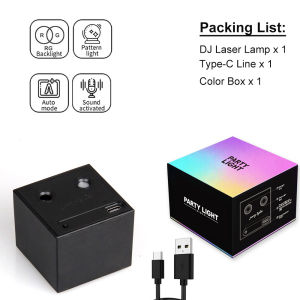 Rechargeable Mini Laser Party Light Portable Stage KTV Disco Lamp Atmosphere Laser Lights Flash for Party Xmas Wedding Bar Club