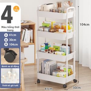 GENUO | Giá Đỡ Nhiều Tầng Có Bánh Xe Không Cần Khoan