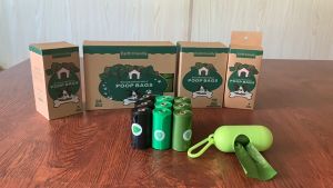 [OKLIFE.SG]Biodegradable pet waste bags/litter bags/biodegradable waste bags/dispensers/pet supplies-Ready Stock-