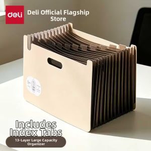 deli | Large Capacity Multi-Layer Document Folder