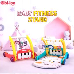 Ready Stock 2in1 playgym Baby Kick Play Musical Playmat Newborn 2in1 baby  walker Tikar Bayi baby Playgym Piano