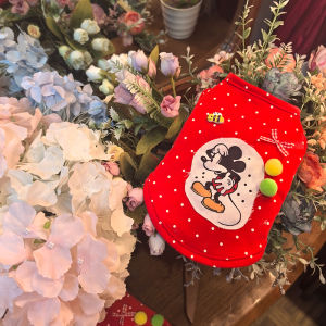 Thickened Fleece Pet Vest for Dogs And Cats Teddy Bichon Maltese Yorkie New Years Warm Cotton Casual Style Pet Clothes