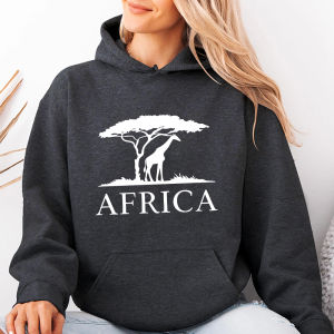 Africa Giraffe Silhouette Art Print Stitch Clothing Thermoadhesive Patches Appliques DIY Printing for Clothes Iron on Transfer
