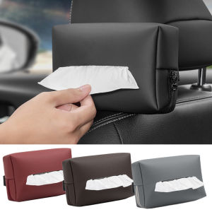 Car tissue box sunshade seat backrest suspension tissue box car armrest box tissue storage box car storage and organization