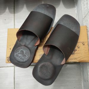SANDAL KULIT PRIA DR. IAM 4030 TAN ( PRODUKSI SENDIRI )