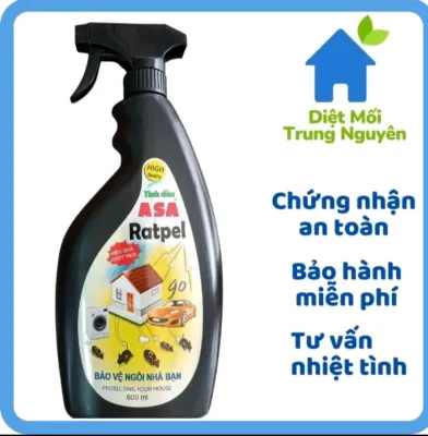 Xịt Đuổi Chuột Tinh Dầu Bạc Hà ASA CHAI 600mlXịt Đuổi Chuột Xịt đuổi côn trùng Keo Dinh Chuột Với thành phần đặc biệt từ các tinh dầu thiên nhiên xua đuổi ngăn chặn chuột cắn phá phóng uế ngoài ra còn diệt gián và các loại côn trùng khác... Xịt Đu