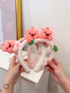 Băng đô cài tóc Doudou Bờm tóc bé Bờm cái tóc nữ Băng đô gấu bông Loopy Băng đô hải ly Loopy FG060