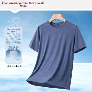 MiiOW | Áo Thun Nam Tay Ngắn Mùa Hè Lụa Băng Nhanh Khô Thể Thao Size Lớn