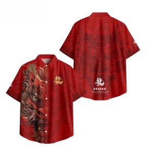 Áo Sơ Mi Nam Tay Ngắn Mùa Hè 2025 Dáng Rộng Thoải Mái Phong Cách Mới Trung Quốc Thường Ngày Mỏng Nhẹ Thoáng Khí Vải Polyester