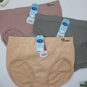 6pcs 3pcs Celana Dalam Piaoli Wanita Dewasa Polos Bahan Katun / CD Daleman Cewek Dewasa Perempuan