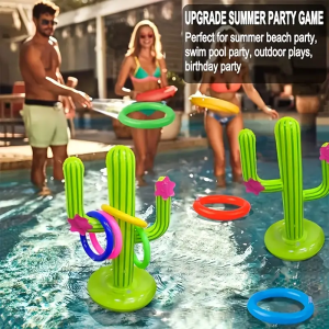 1 set of inflatable cactus summer pool and beach interactive toys this is an inflatable toy for outdoor pool parties and water