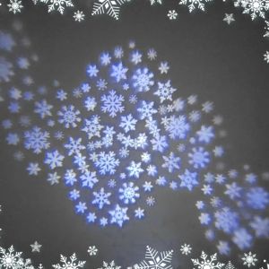 🎄⛄🎁 Christmas decoration lights 12 patterns. Snowflake projector lamp for wall / ceiling