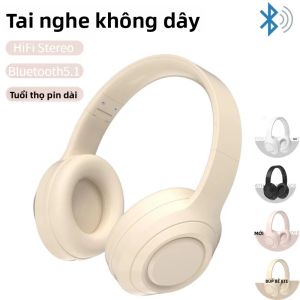 Tai Nghe Bluetooth Không Dây Âm Thanh Nổi HIFI Qua Tai Có Mic Giảm Tiếng Ồn Tai Nghe Chơi Game Thể Thao Máy Nghe Nhạc Quà Tặng