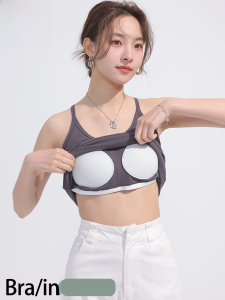 MiiOW | Áo ba lỗ một mảnh dây đeo vai cho nữ mùa hè có đệm ngực kiểu dáng chữ I họa tiết mèo gợi cảm mặc trong và ngoài