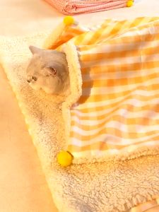 Chăn thảm lông cùn fleece 2 lớp siêu mềm kẻ quả bông cho chó mèo thú cưng - Đen Ta pet shop