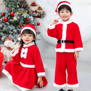 DSF Studio New Christmas Childrens Clothing Kindergarten Clothing Santa Claus Boys and Girls Clothing Dress Up