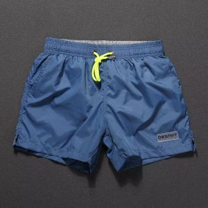 2024 New Ice Silk Thin Quick Dry Shorts Mens Summer Loose Sports Running Fitness Casual 3/4 Length Pants Youth Daily Wear