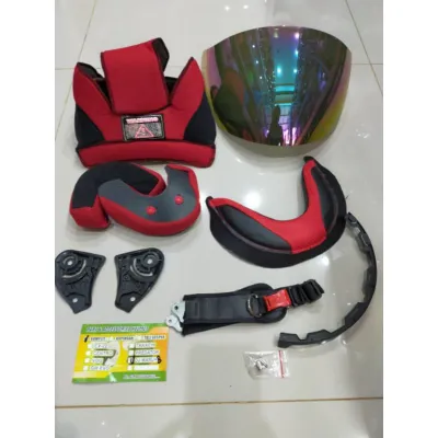 Busa Kyt Dj maru kancing plastik Fullset + kancing besi 1paket berikut kaca Helm + rachet