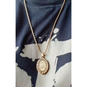 Kalung Titanium Anti Karat Bilqis Muslimah Model Terbaru BONUS KOTAK PERHIASAN - Lovelybutik