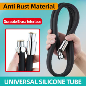 Toilet Silicone 150CM Shower Hose Explosion-Proof Large Flow Compression Resistance G1/2 Interface Shower Pipe