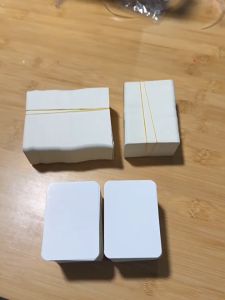 ป้ายแท็กเปล่า​ ขนาด 5*9 ซม  100ใบ/แพ็ค แท็กแขวนเสื้อผ้า ป้ายกระดาษ  ป้ายแท็ก