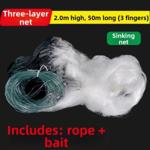 QIONGQI | Multi-layer Fishing Net for Carp Silver Carp and White Finned Fish
