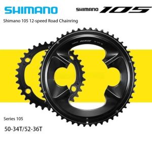 SHIMANO | SHIMANO 105 FC R7100 Di2 Series Chainring 12 Speed 52T 36T For Road Bicycle 1 Pcs With No Box