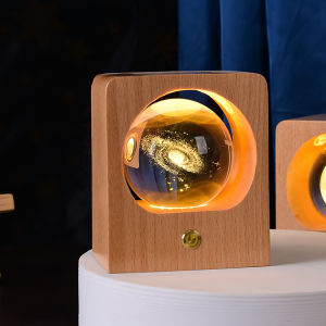 KEDINI | Custom Engraved Wooden Crystal Ball Light Decorative Ornament